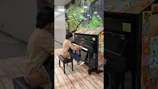 Playing perpetuum mobile FOR THE FIRST TIME on Singapore MRT Street Piano [upl. by Namrac]