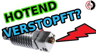 Hotend Verstopft Hier die LÖSUNG E3D V6 Hotend läuft aus Lösung für das Problem Hotend Clogged [upl. by Loeb716]