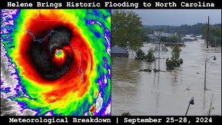 Meteorological Breakdown Helene Brings Historic Flooding to North Carolina  September 2528 2024 [upl. by Ebner]