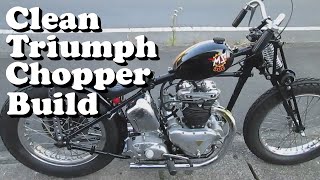 Amazing Triumph Chopper Build [upl. by Nirro476]