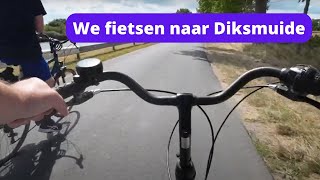 MET DE FIETS LANGS DE IJZER NAAR DIKSMUIDE [upl. by Llien]