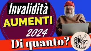 PENSIONI INVALIDITÀ ♿️ AUMENTO 2024 👉 ECCO di QUANTO POTREBBERO AUMENTARE 📈 Previsioni 🔎 [upl. by Sakmar]