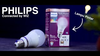 Lampu Pintar Paling WORTH IT Philips Smart LED connected by WiZ [upl. by Nodnas]