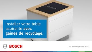 Comment installer une table de cuisson aspirante avec gaines de recyclage [upl. by Puklich201]