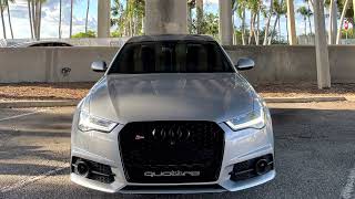 Audi S6 14 Mile Runs Stock Tune [upl. by Morie]