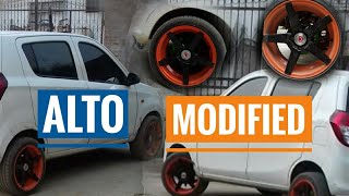 Maruti alto 800 modified alloy wheels 15inch in india [upl. by Melody445]