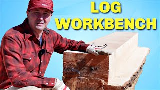 Workbench Made From One Log [upl. by Victoria656]