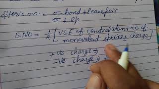 How we calculate steric number of molecules formula [upl. by Hsaniva]