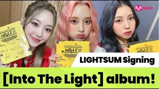 Mwave shop This is how LIGHTSUM Signed Into The Light albums 💿 [upl. by Lennahc]