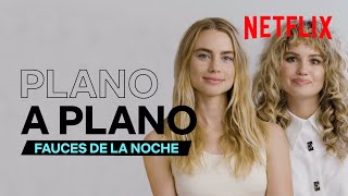 PLANO A PLANO con Lucy Fry Debby Ryan y Adam Randall  FAUCES DE LA NOCHE  Netflix España [upl. by Alamap]