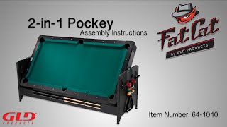 How To Fat Cat 2in1 Pockey® Table Assembly Instructions [upl. by Xonel877]