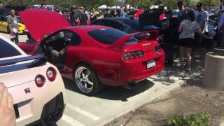 Toyota Supra Single Turbo Anti Lag 2Step [upl. by Eiramrebma]