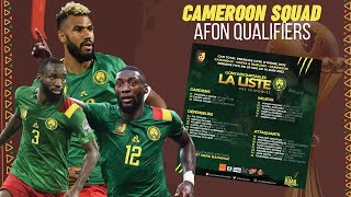 Qualification CAN 2023 Voici la liste des Lions Indomptables du Cameroun [upl. by Aicssej]