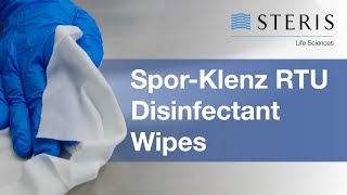 STERIS  SporKlenz RTU Disinfectant Wipes [upl. by Adur208]