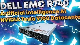 NVIDIA TESLA V100 Dell PowerEdge R740 Artificial intelligence AI TrueNAS Virtualization Home Lab [upl. by Tacklind]