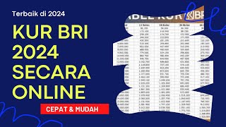 Cara Mengajukan KUR BRI 2024 Secara ONLINDaftar Bisa Dari Rumah  Proses Cepat amp Mudah TANPA RIBET [upl. by Yoccm]