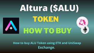 How to Buy Altura ALU Token Using Uniswap Exchange on Trust Wallet [upl. by Annaynek]