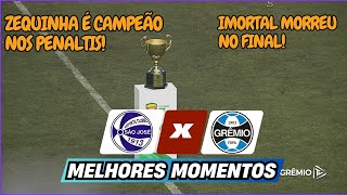 ZEQUINHA CAMPEÃO SÃO JOSÉ 4 1 x 0 3 GRÊMIO  PÊNALTIS COMPLETO  GAUCHÃO SUB20 2024 [upl. by Danice]