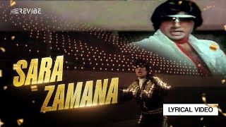 Sara Zamana Lyrical Video  Kishore Kumar  Amitabh BachchanNeetu Singh  Hindi Songs [upl. by Tybalt]