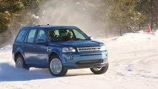 2013 Freelander LR2  TEST ON SNOW [upl. by Darnok]