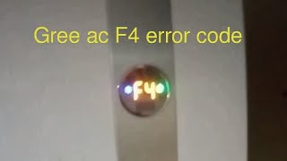 Gree Ac F4 Error code fault and problem urdu hindi how to fix F4 error on air conditioner [upl. by Giulietta]