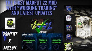 UPDATED MADFUT MOD WITH WORKING TRADING AND ONLINE FEATURES  MelonXJgm Mod  Madfut 22 [upl. by Esenahs]