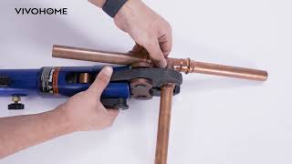 VIVOHOME Hydraulic Copper Tube Fittings Crimping Tool [upl. by Emelen504]