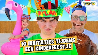 10 IRRITATIES TIJDENS EEN KINDERFEESTJE [upl. by Irreg]