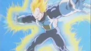 Vegeta Final Flash HD comparacion de doblaje English vs Latino [upl. by Aineles]