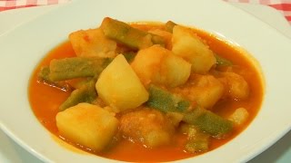 Receta fácil de judias verdes fréjoles con patatas [upl. by Ruddie]