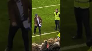 Oldham Athletic Owner Frank Rothwell fist pump celebrating the Fa Cup win against Tranmere oafc [upl. by Sheets128]