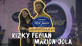 Indonesian Idol Junior mempertemukan Rizky Febian amp Marion Jola [upl. by Annerb]