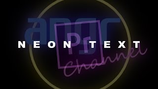 Tutorial Membuat NEON TEXT  Adobe Premiere Pro Indonesia [upl. by Ttam]