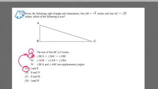 FTCE MATH WORKSHOP Sept 27th amp 28th 2014  Right Triangles  112 GKT Math  GOHmathcom [upl. by Volotta]