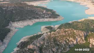 Sequía en España Congost de MontRebei y pantano de Canelles sufren por la falta de agua 082020 [upl. by Mellicent480]