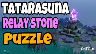 Tatarasuna Relay Stone Puzzle Kannazuka Island  Genshin Impact [upl. by Soloman]