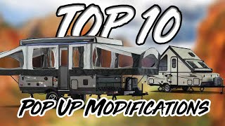 TOP 10 Pop Up Modifications on my Rockwood Camper  3 Years in the Making [upl. by Atikal]