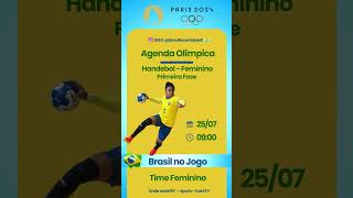 Agenda Olímpica Handebol  Feminino  Primeira Fase [upl. by Cart]