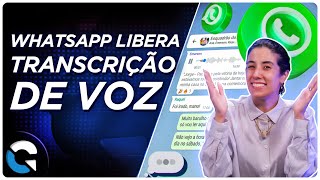 Nova Echo Show com tela gigante  WhatsApp libera transcrição de áudios 2211 [upl. by Ibob]