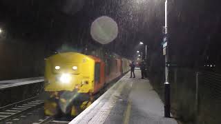 37405 passing Chelford in the snow 20 11 2024 [upl. by Eelyab232]