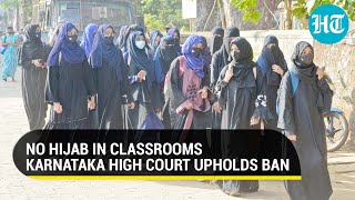 Not essential to Islam Karnataka Hijab ban gets High Court approval  Highlights of the verdict [upl. by Edaj688]