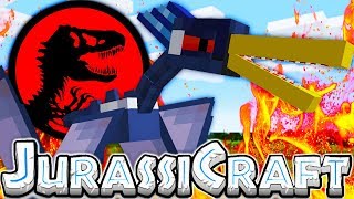 HOUSE SIZED FLYING DINOSAUR  MODDED MINECRAFT DINOS JURASSIC PARK 10  JeromeASF [upl. by Ittam]