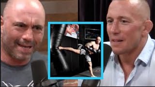 Joe Rogan  GSP on Joes Turning SideKick [upl. by Aisatsana]