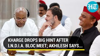 Kharges Hint After INDIA Bloc Meet Akhileshs Message On Forming Govt As NDA Names PM Modi Leader [upl. by Siraved993]