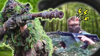 Causing Total Confusion In A Ghillie Suit  Airsoft Sniper [upl. by Ramalahs]