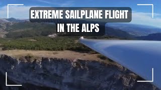 Extreme Sailplane Flight in the Alps Soaring Above the Majestic Peaks  Low Level [upl. by Consolata35]