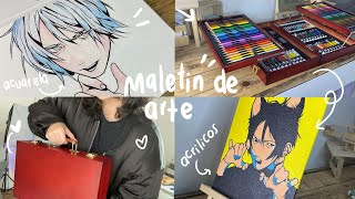 🌸 MALETA DE ARTE Muchos Materiales AaAh 🌸 [upl. by Gilman310]