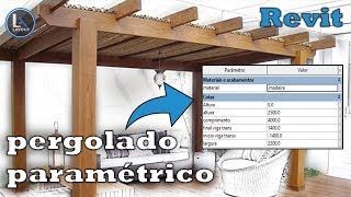 Família de Pergolado PARAMÉTRICO no REVIT  TUTORIAL [upl. by Meta1]