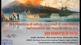 Vetrificazione di cellule neuronali di una vittima delleruzione del Vesuvio del 79 dc [upl. by Eylatan519]