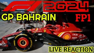 🔴 F1 2024 GP BAHRAIN FP1 LIVE REACTION BY SUPERCORRIS 💥 [upl. by Della]